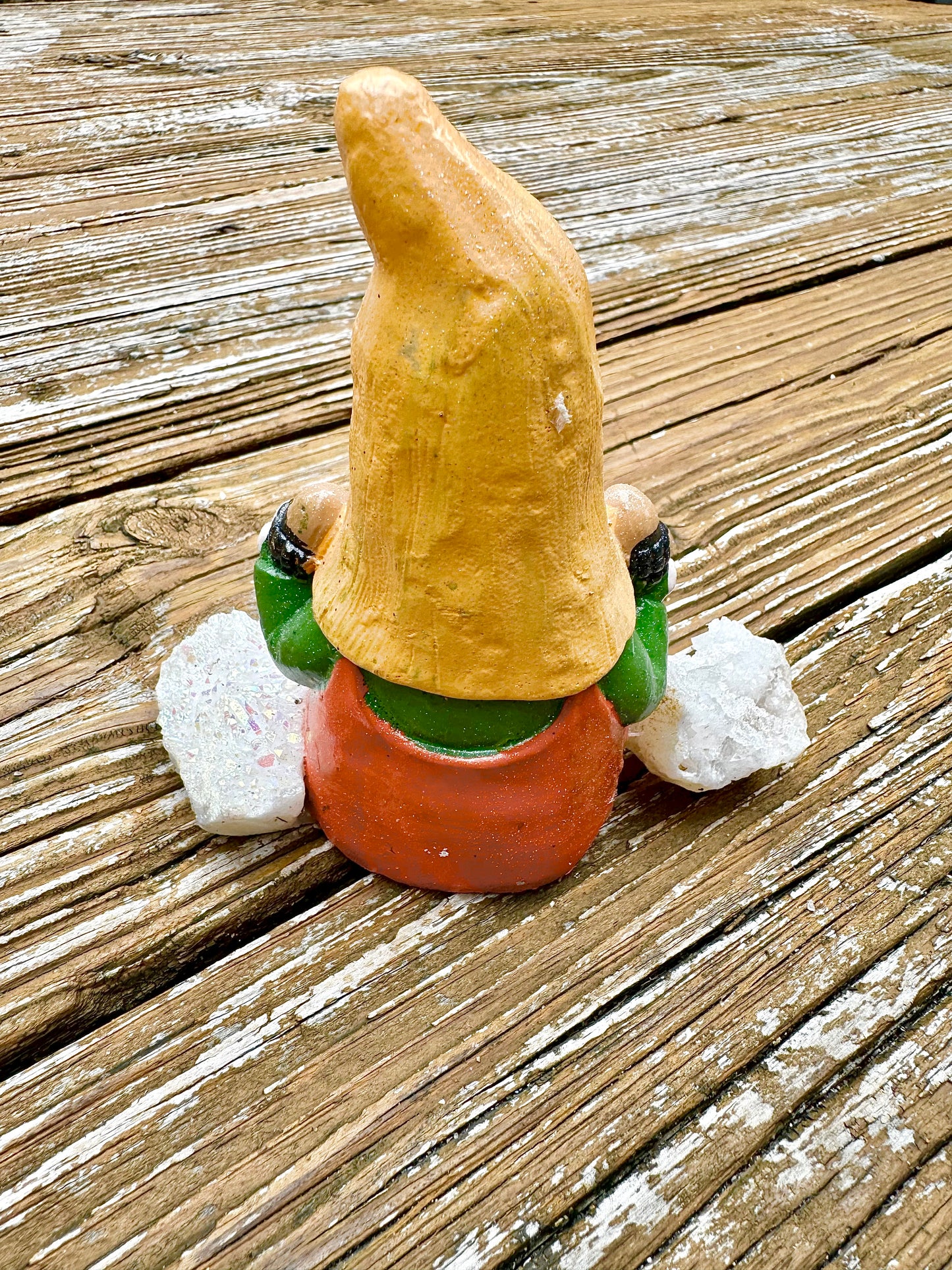 Crystal Acorn Keeper Gnome with Braids