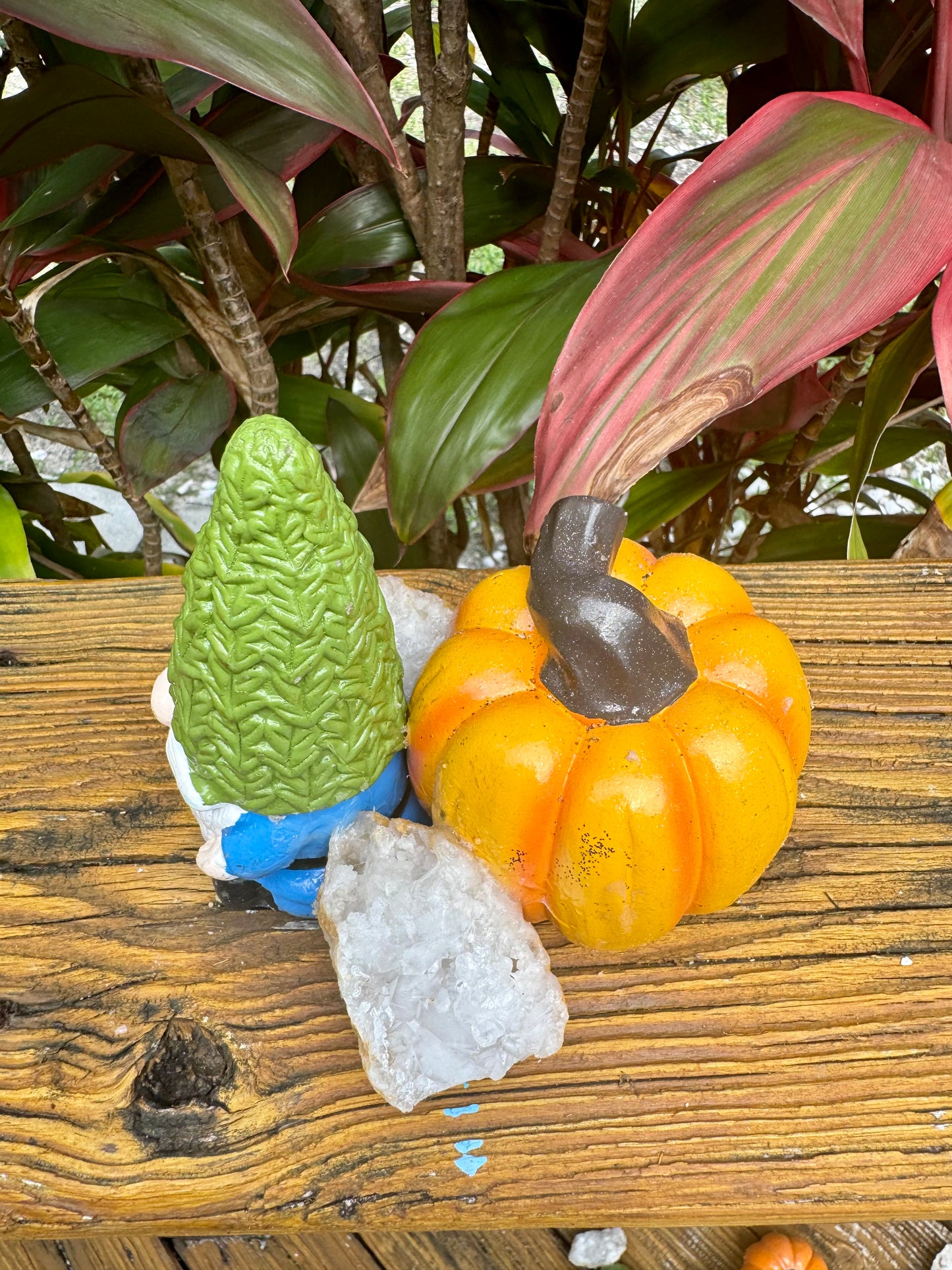 Crystal Pumpkin Keeper Gnome