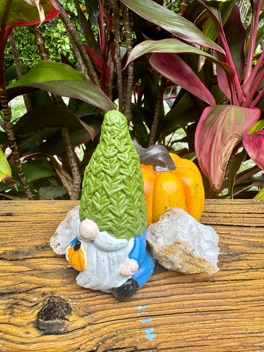 Crystal Pumpkin Keeper Gnome