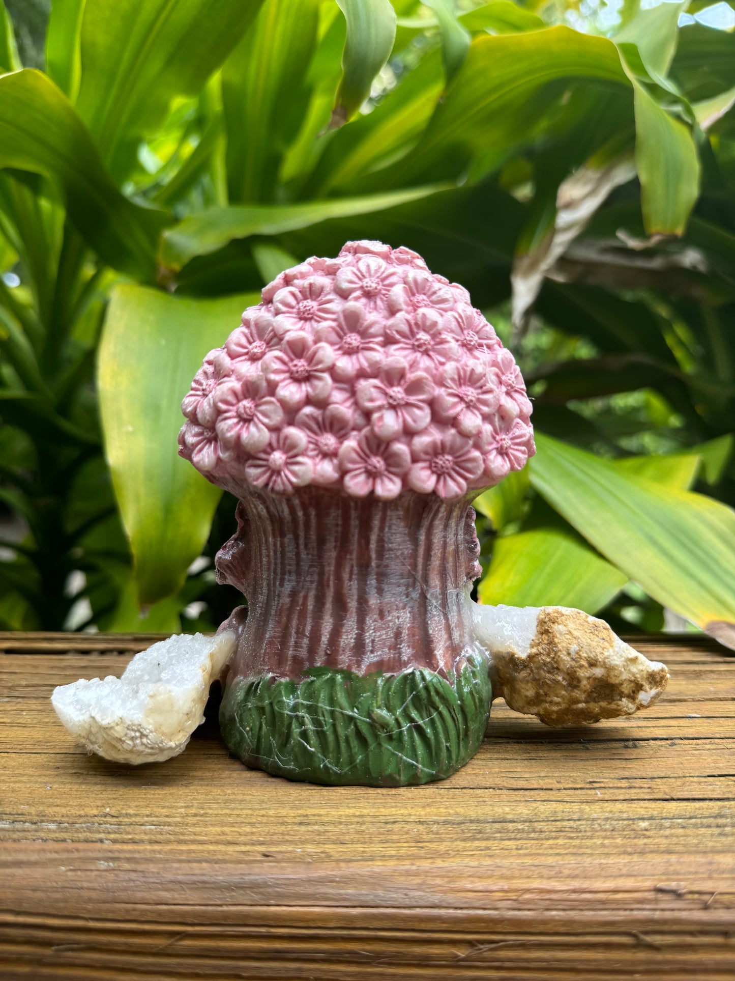 Pink Flowering Tree Crystal Fairy Cottage